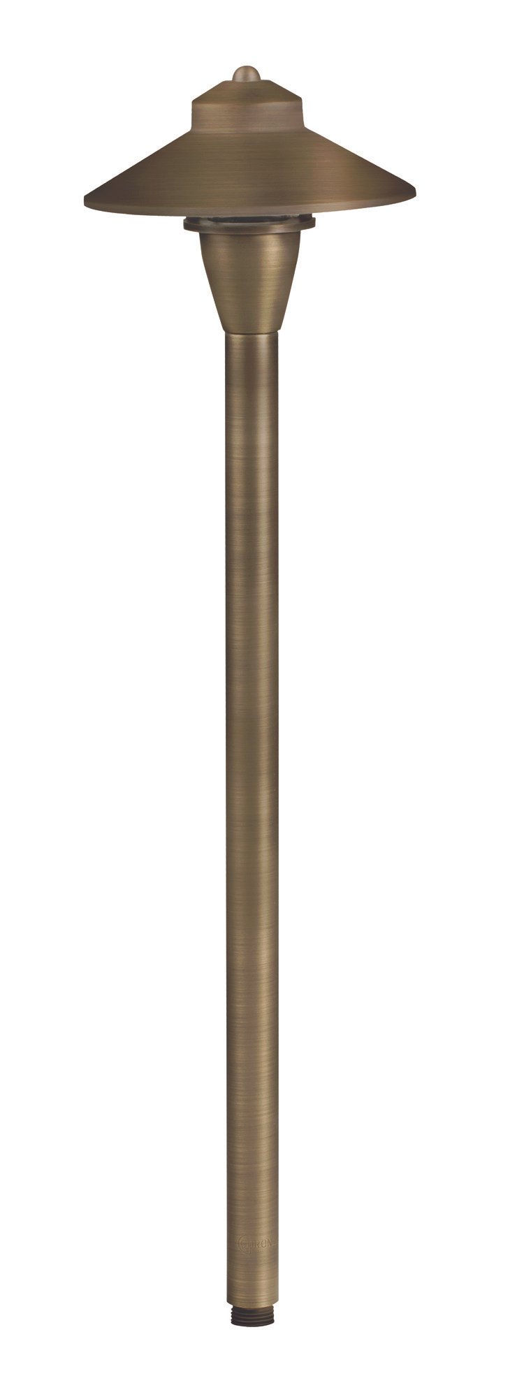 Brass Umbrella, 26" Stem, Antique Bronze, No Lamp — view 1