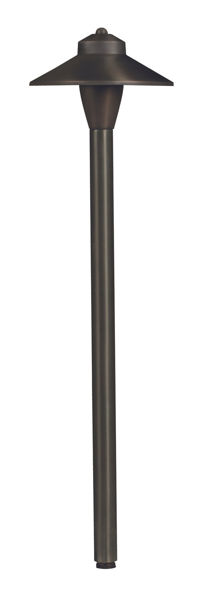 Brass Umbrella, 18" Stem, Gun Metal, No Lamp — view 1