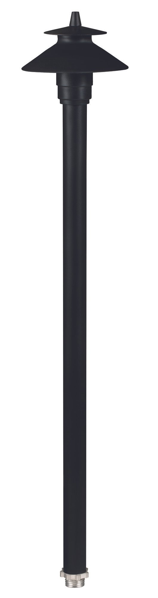 Aluminum Mini Umbrella, 18" Stem, Black, No Lamp — view 1