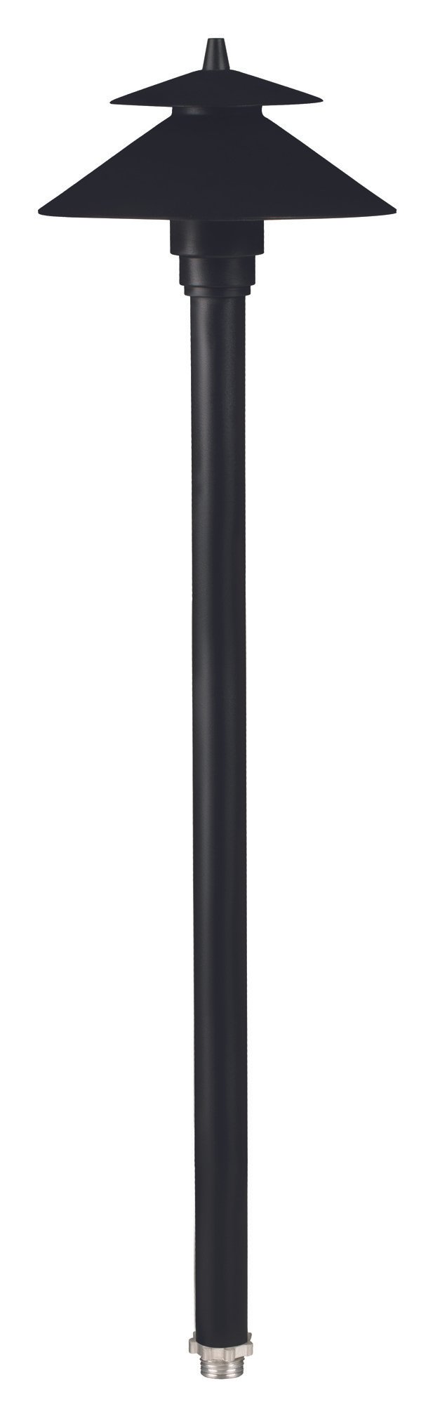 Aluminum Umbrella, 18" Stem, Black, No Lamp — view 1