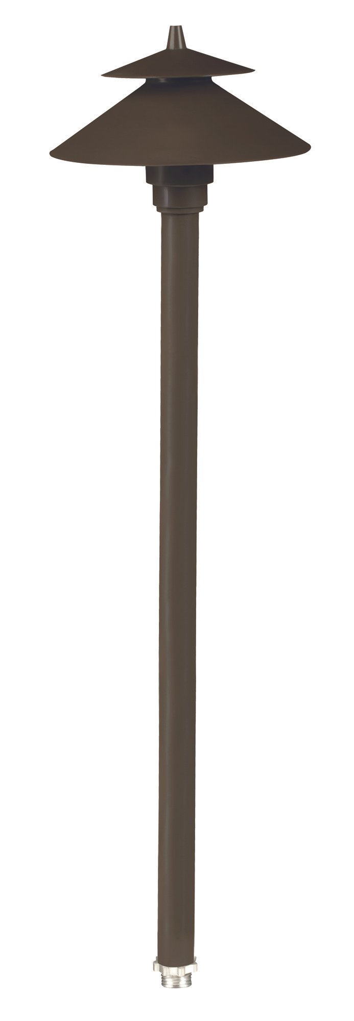 Aluminum Umbrella, 18" Stem, Bronze, No Lamp — view 1