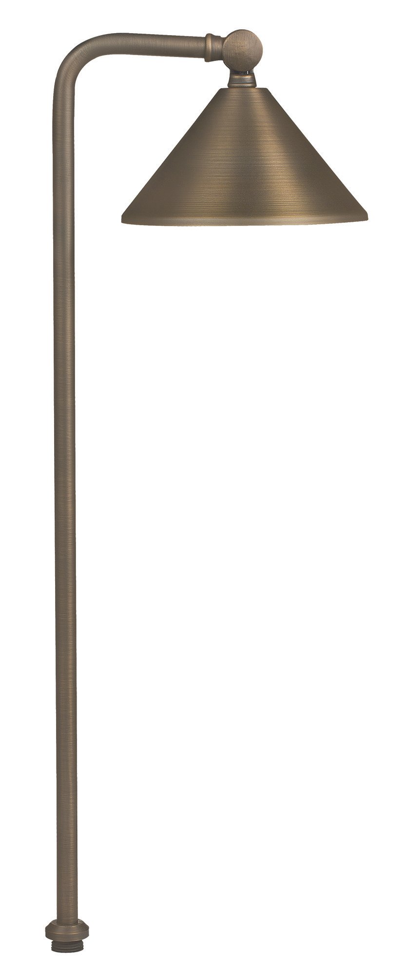 Brass Adjustable Cone, Antique Bronze, No Lamp — view 1