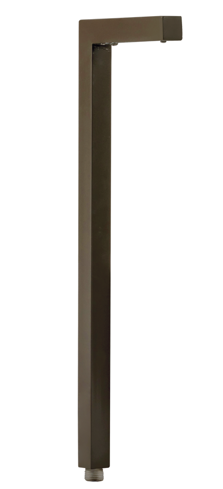 Aluminum Modern Design, Bronze, No Lamp — view 1