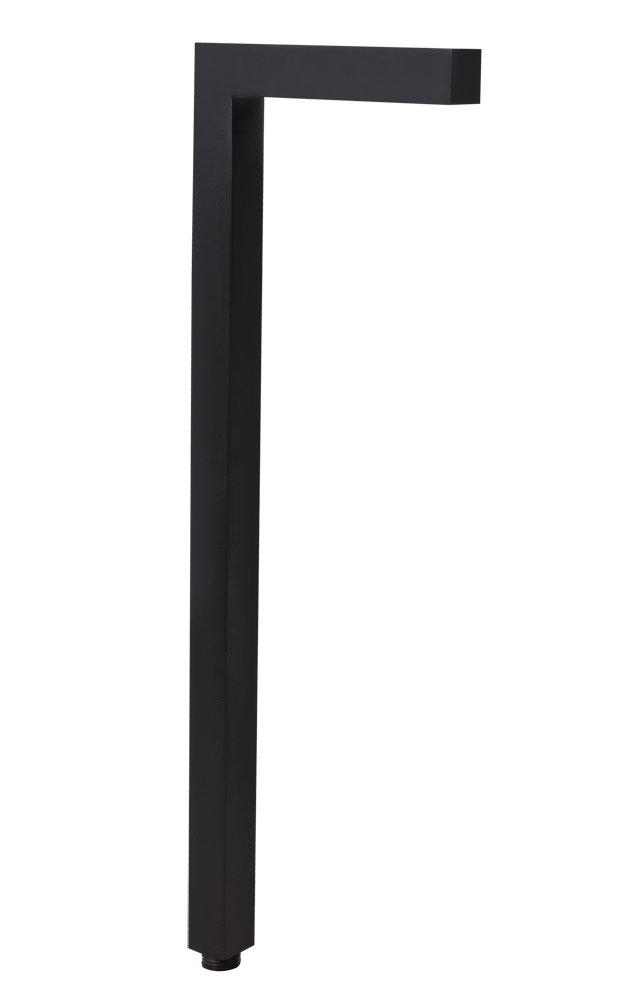 Brass Modern Design, Black, No Lamp — view 1
