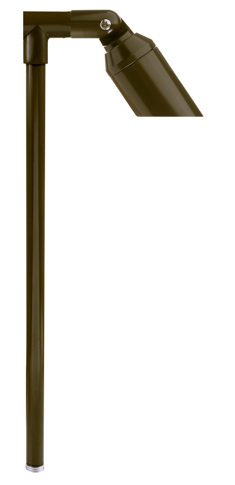 Aluminum Single Head, 18" Stem, Bronze, No Lamp — view 1