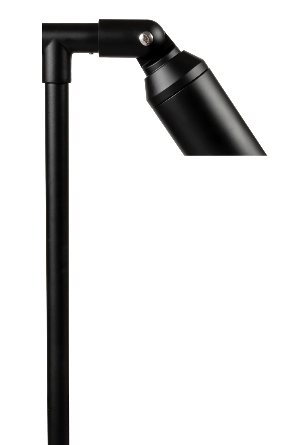 Aluminum Single Head, 18" Stem, Black, No Lamp — view 1