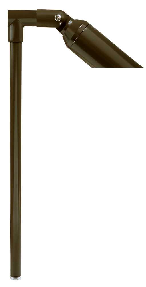 Aluminum Single Head, 24" Stem, Bronze, No Lamp — view 1