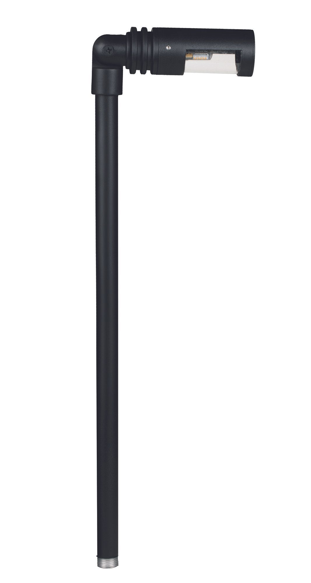 Aluminum Adjustable Single Head, 18" Stem, Black, No Lamp — view 1