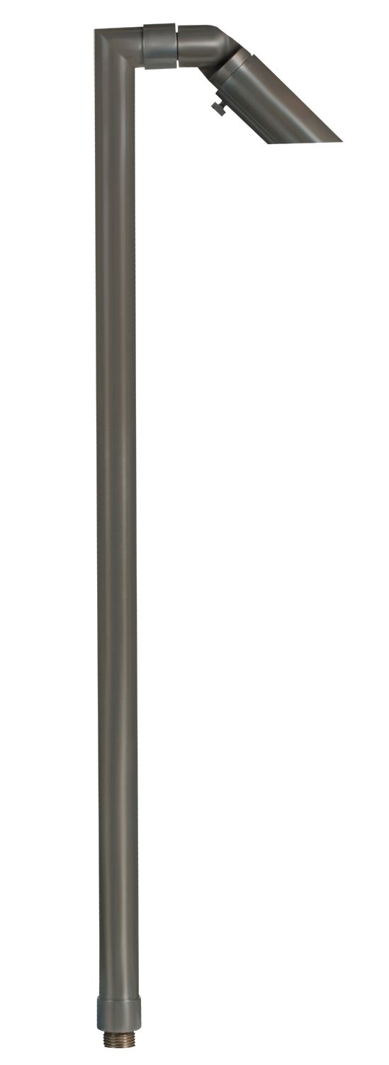 Brass Adjustable Single Head, 26" Stem, Gun Metal, No Lamp — view 1