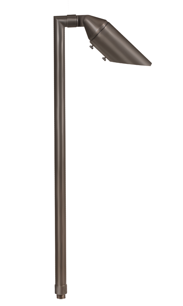 Brass Adjustable Single Head, 18" Stem, Gun Metal, No Lamp — view 1