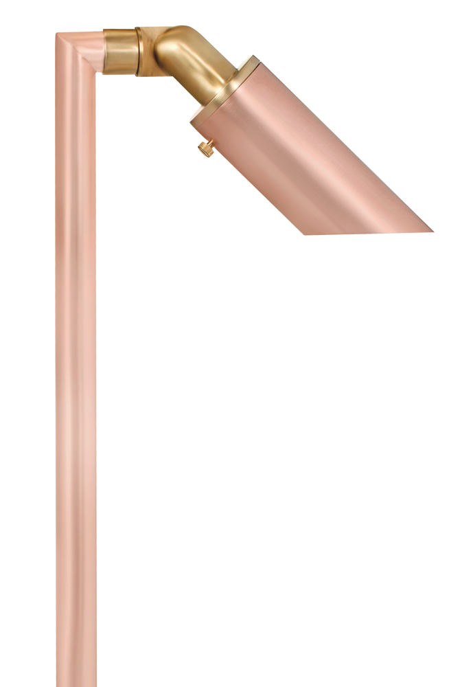Copper Single Head, 18" Stem, Raw Copper, No Lamp — view 1