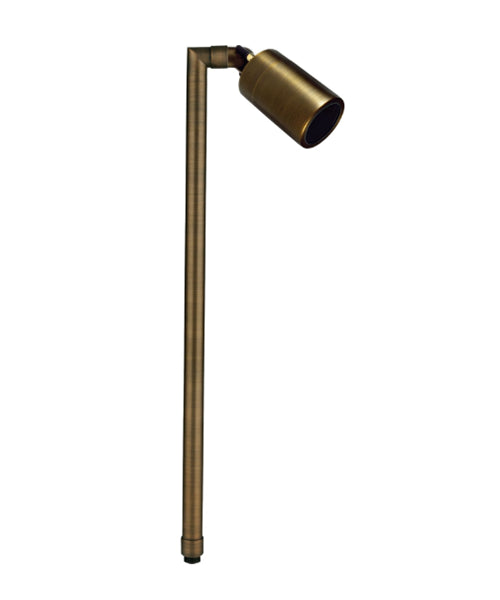 Brass RGB-WW Bluetooth Single Head, Pathlight, 18” Stem, Antique Bronze, 1W-6W LED — view 1