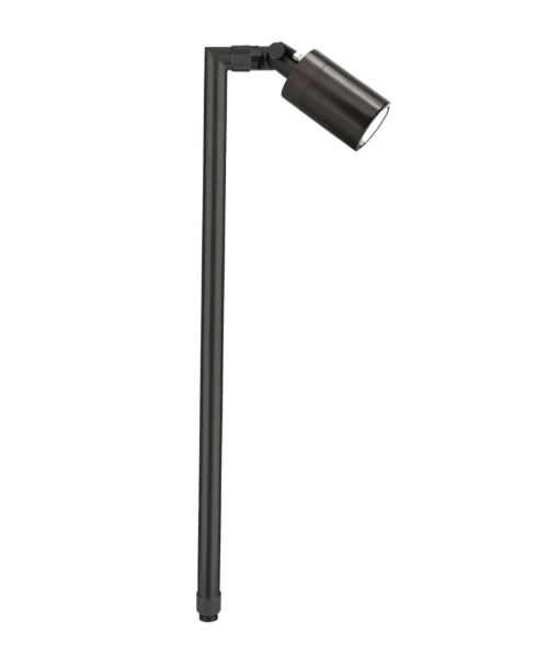 Brass RGB-WW Bluetooth Single Head, Pathlight, 24” Stem, Gun Metal, 1W-6W LED — view 1
