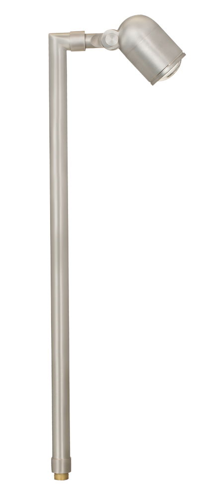 Brass Lensed Single Head, 26" Stem, Silver Plated, No Lamp — view 1