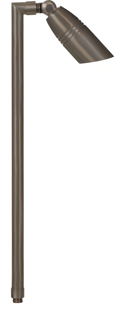 Brass Single Head, 26" Stem, Gun Metal, No Lamp — view 1