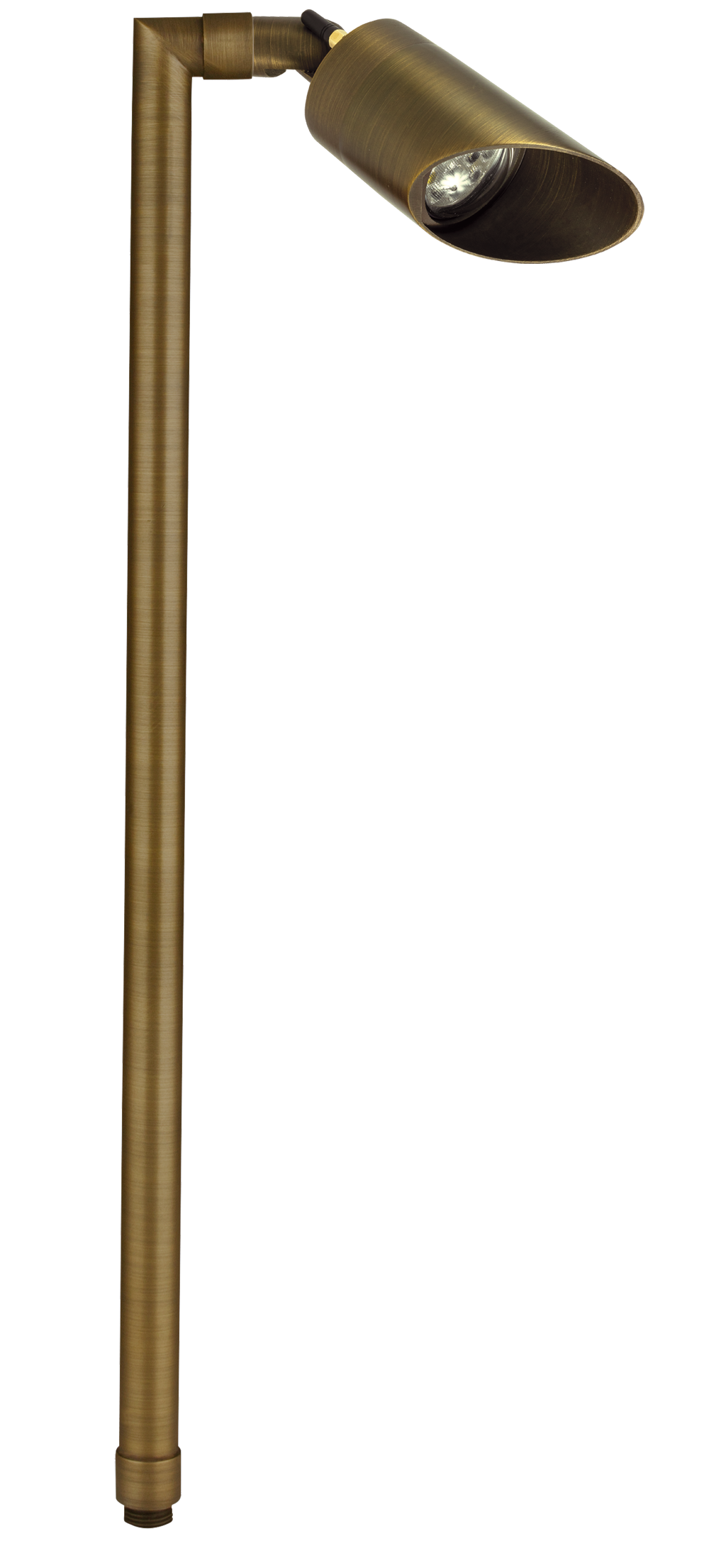 Brass RGB-WW Bluetooth Single Head, Pathlight, 24” Stem, Antique Bronze, 1W-6W LED — view 1