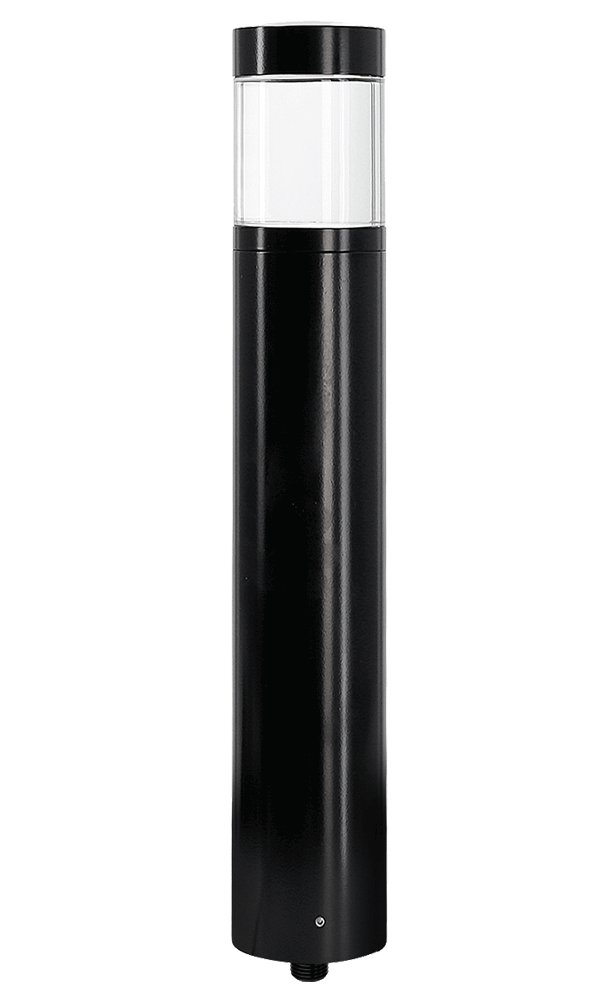 Aluminum Clear Lensed Area Light, Black, No Lamp