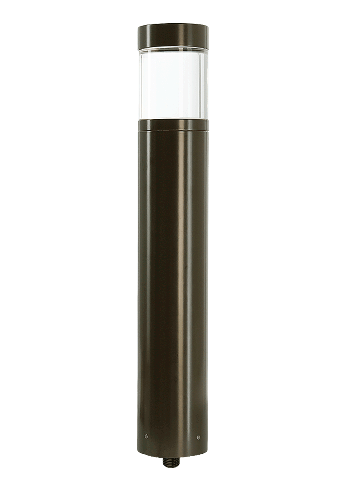 Aluminum Clear Lensed Area Light, Bronze, No Lamp