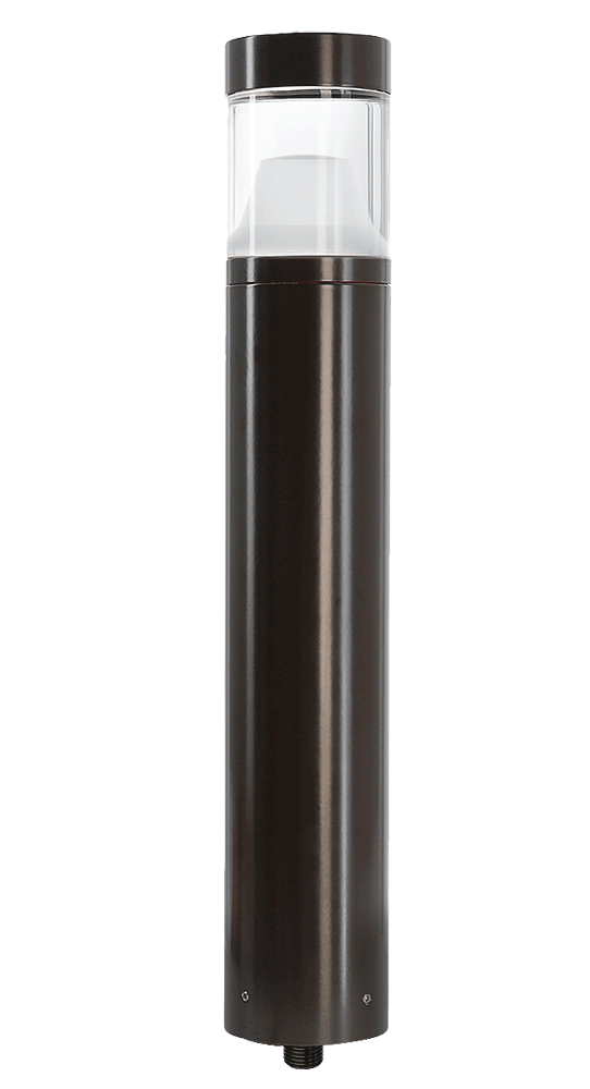 Aluminum Frosted Lensed Area Light, Bronze, No Lamp — view 1