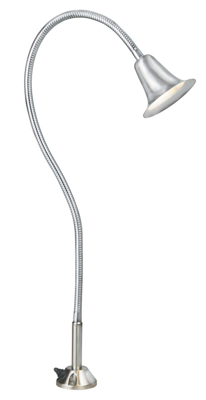 Aluminum Bell, 34" Arm, Silver Plated, No Lamp — view 1