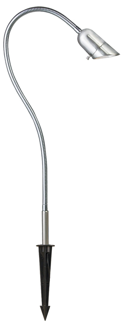 Aluminum Bullet, 34" Arm, Silver Plated, No Lamp — view 1