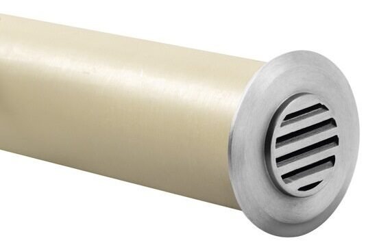 Brass Louvered Light, Silver Plated, 3W Integrated LED