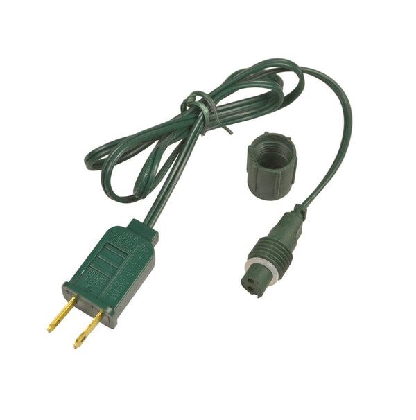 36" Coaxial Power Cord - Green