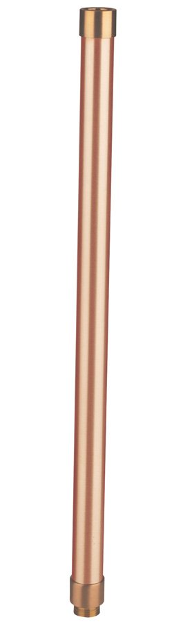 Copper 18" Riser, ½" NPT Male/Female, Raw Copper