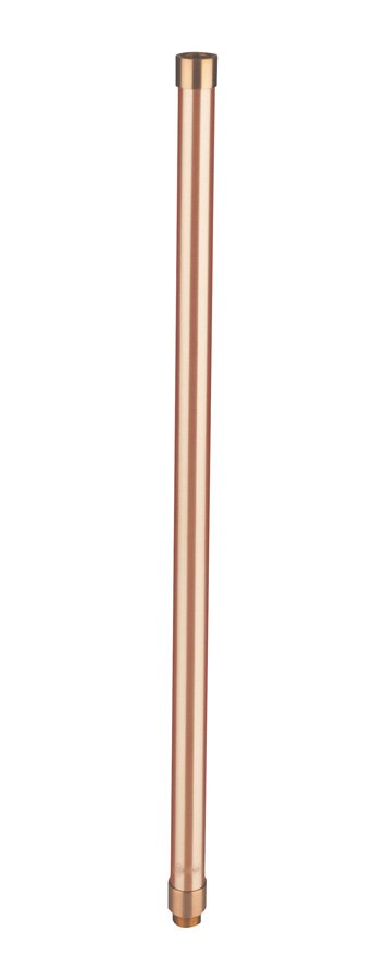 Copper 24" Riser, ½" NPT Male/Female, Raw Copper