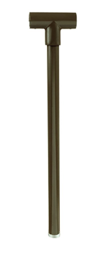 Aluminum 18" Double Head Post, Bronze — view 1