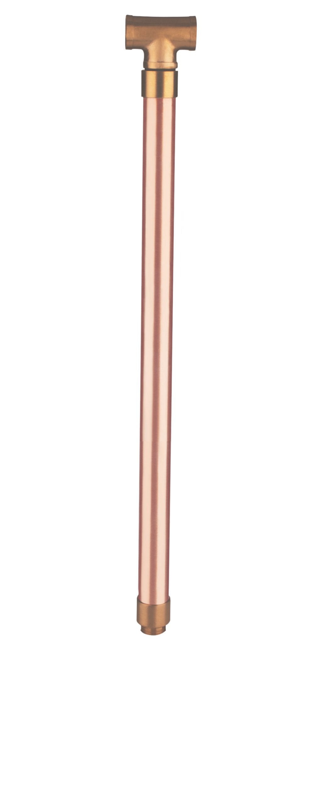 Copper 18" Double Head Post, Raw Copper — view 1