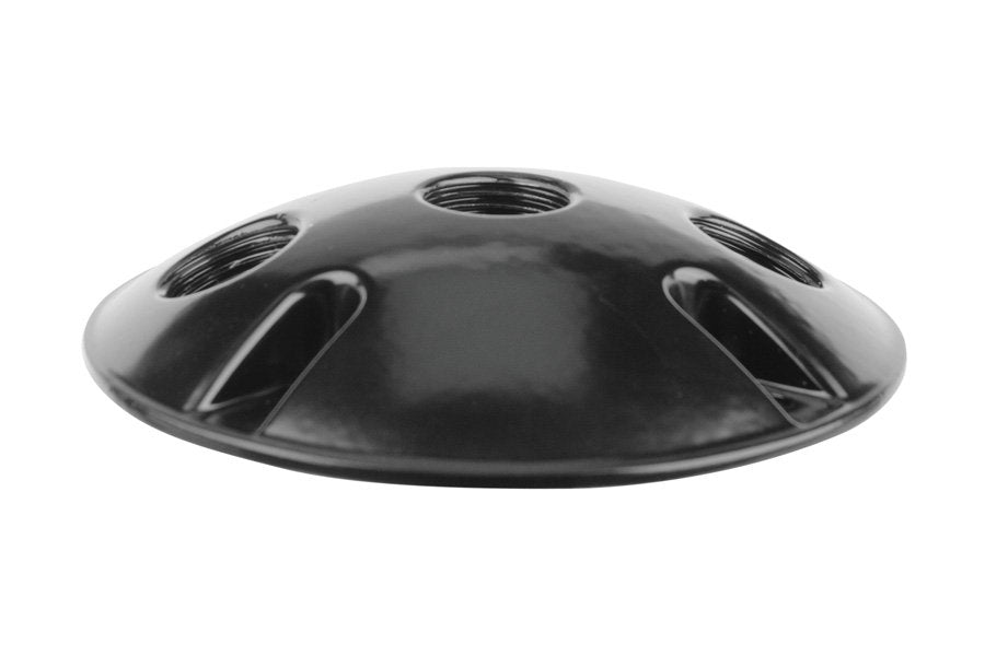 Aluminum Round Canopy, ½" NPT, Black — view 1