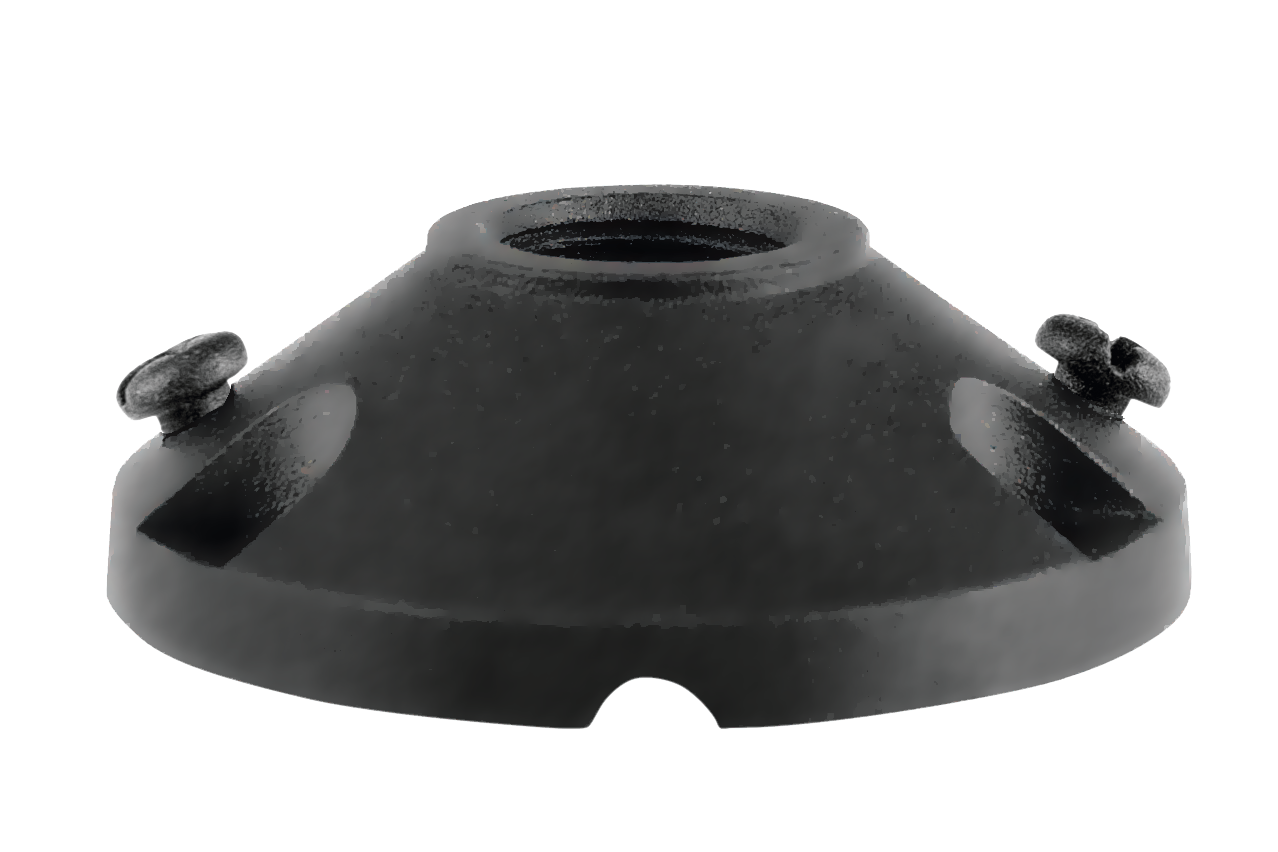 Brass Tree Mount Canopy, ½" NPT, Black — view 1