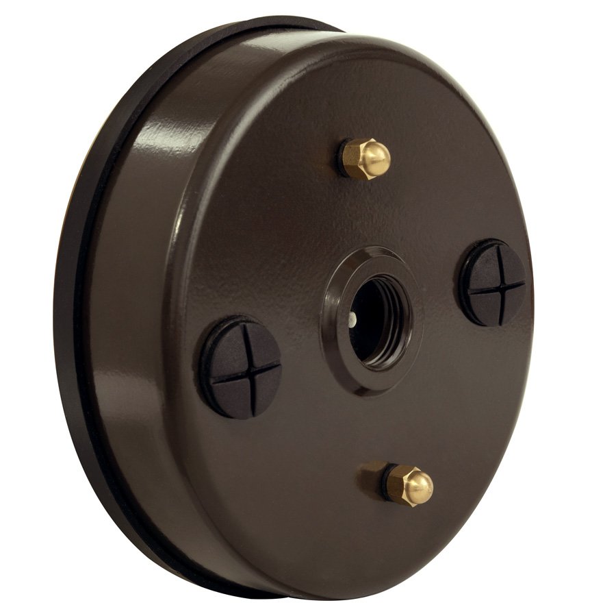 Aluminum 5" Canopy, 3X ½" NPT, Bronze — view 1