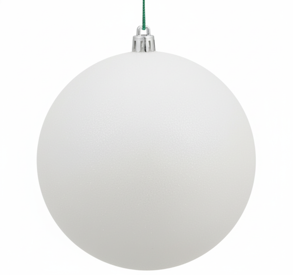 White - Shatterproof Ball Christmas Tree Ornaments