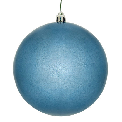 4" Shatterproof Ball Ornament - Denim Blue - Shiny - UV Treated - Set of 6 4" (Set of 6)- Candy (UV) – Bag of 6 — view 1