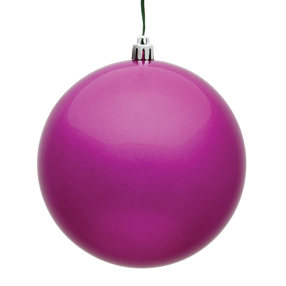 4" Shatterproof Ball Ornament - Gold - Glitter - Set of 6 6" (Set of 4)- Candy (UV) – Bag of 4 — view 1