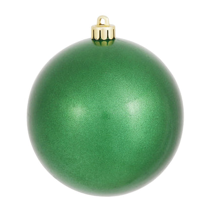 6" Shatterproof Ball Ornament - Green - Candy - UV Treated - Bag of 4 6" (Set of 4)- Candy (UV) — view 4