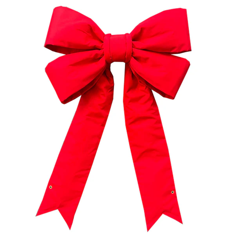 24" Canvas Structural Christmas Bow - Outdoor UV Treated