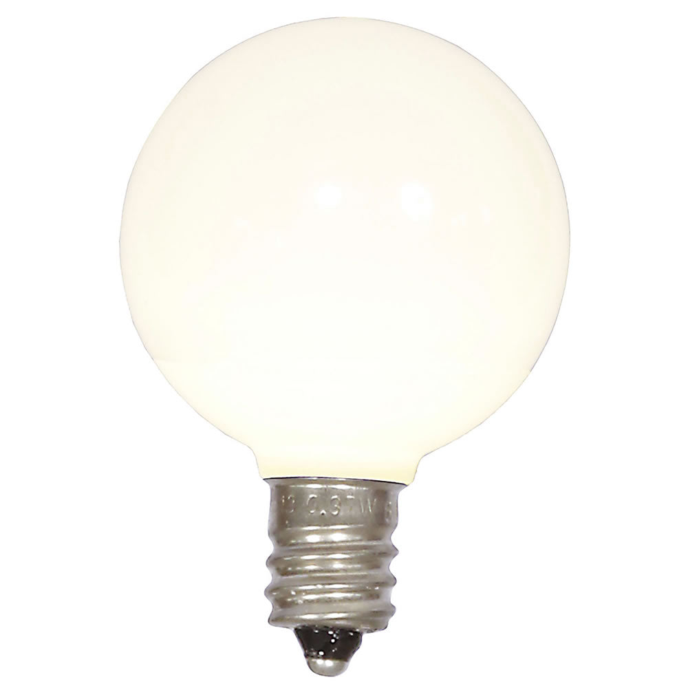 Pure White LED G40 - Ceramic Smooth Bulb - Steady Pure White — view 1