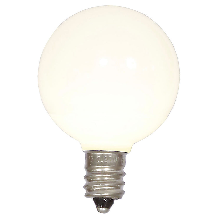 Pure White LED G40 - Ceramic Smooth Bulb - Steady Pure White