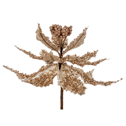 Glitter Poinsettia UV (Set of 2/Bag)