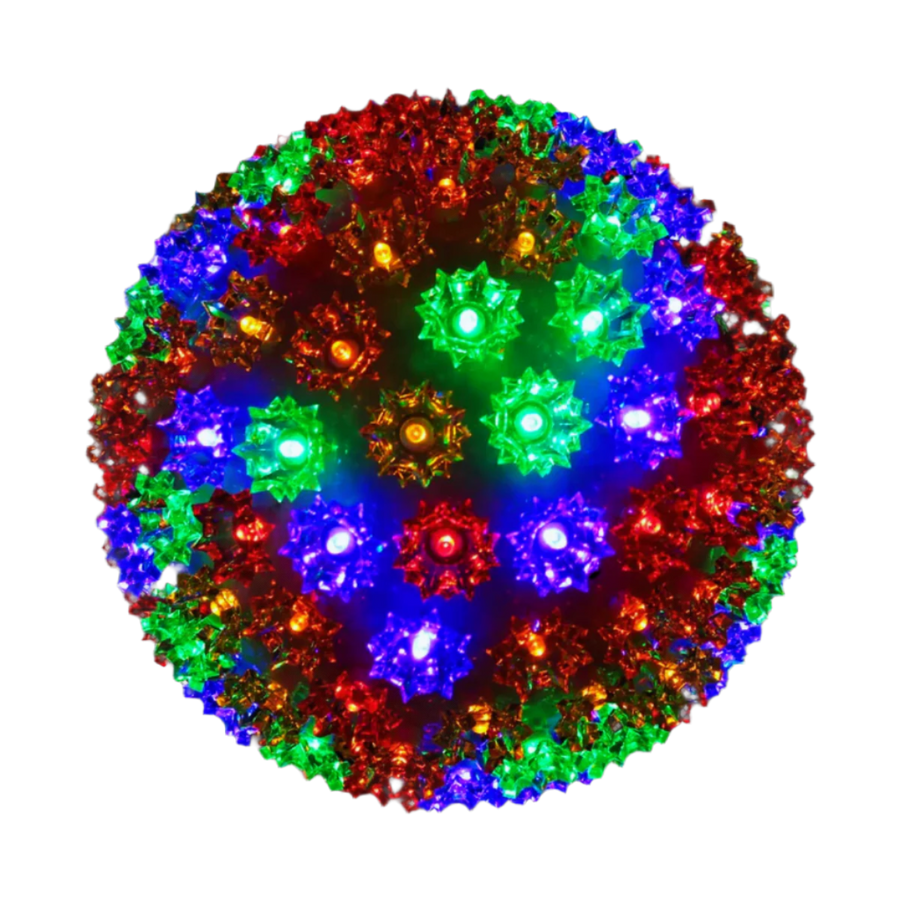6" Multicolor Starlight Sphere - Steady Multicolor- 10"- Steady