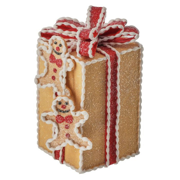 8" Gingerbread Gift Box Ornament