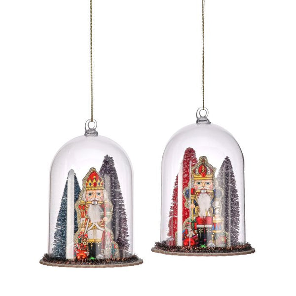 5" Nutcracker W/Tree Ornament - Set of 2