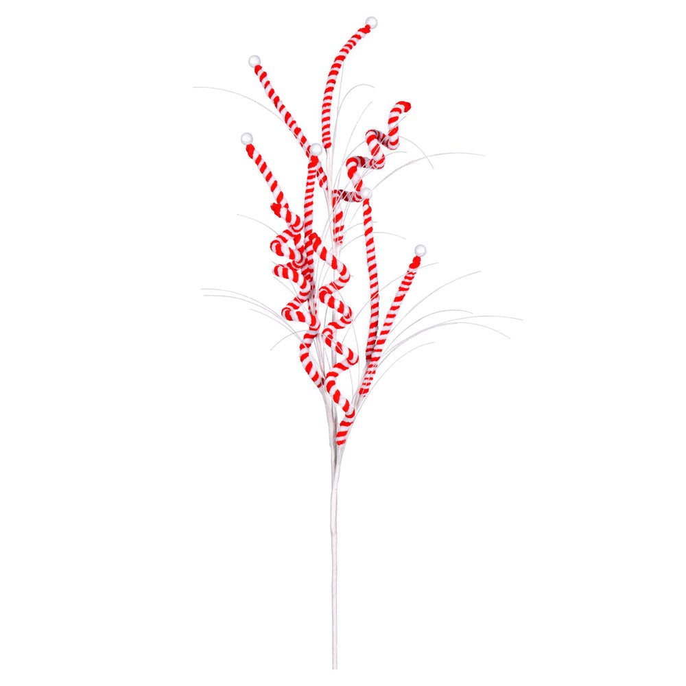 20" Red/White Candy Cane Spray - Set of 6 — view 3