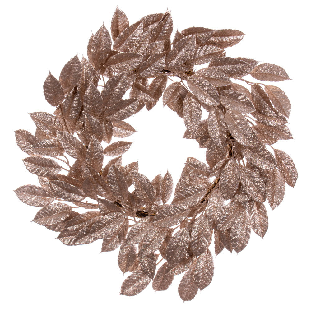 210" Gardenia Glitter Wreath — view 2