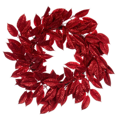 210" Gardenia Glitter Wreath — view 4