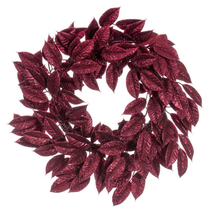 210" Gardenia Glitter Wreath — view 1