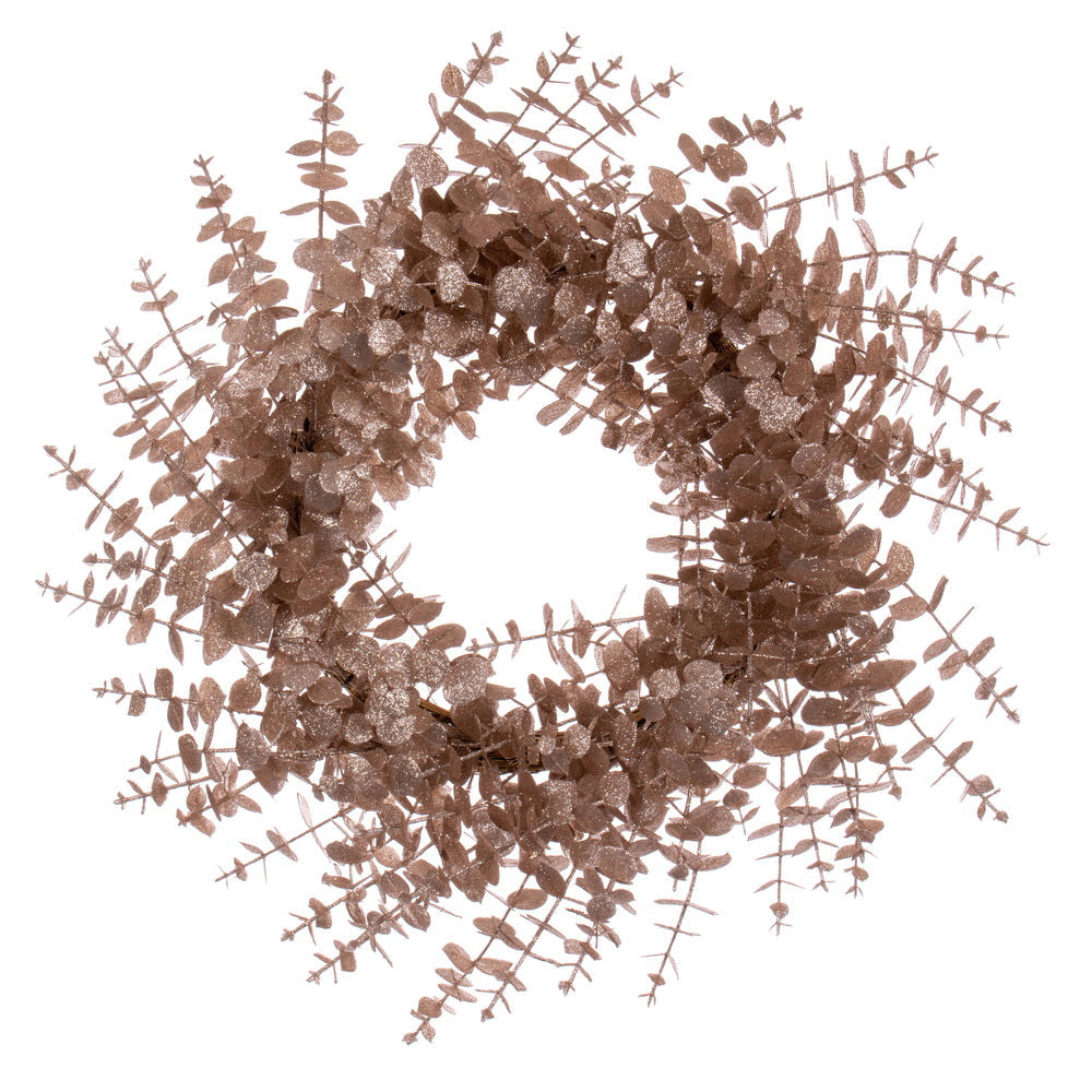 210" Eucalyptus Glitter Wreath — view 2